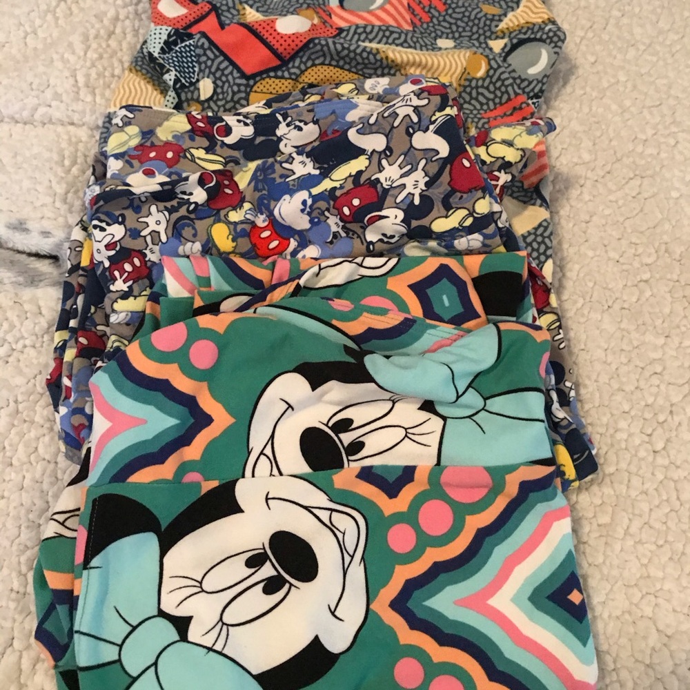 Lularoe 1 Minnie and 2 Mickey Mouse leggings